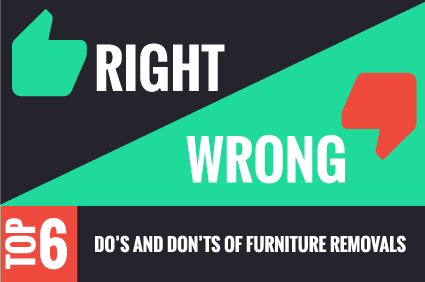 Top 6: Do's and Don'ts of Furniture Removals